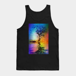 Rainbow tree Tank Top